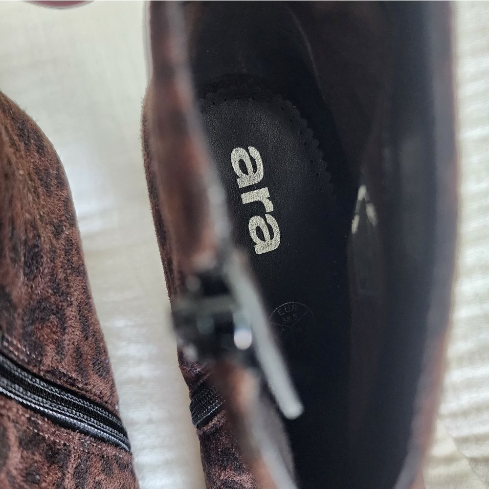 Ara leather leopard print boots - Picture 16 of 16